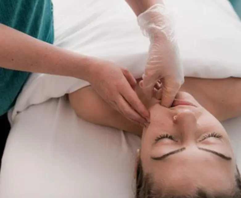 TMD massage therapy techniques demonstration - specialized jaw and facial treatment